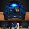 FUNSTUFFPRINT Jesus Blue Cross Light Fully Vaccinated By The Blood Of Jesus All Over Print Baseball Cap - Christian Hats For Men Women