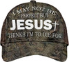 FUNSTUFFPRINT I May Not Be Perfect But Jesus Thinks I'm To Die For All Over Print Baseball Cap - Christian Hats For Men Women
