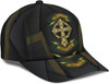 FUNSTUFFPRINT God Cross Metal Gold All Over Print Baseball Cap - Christian Hats For Men Women
