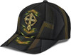 FUNSTUFFPRINT God Cross Metal Gold All Over Print Baseball Cap - Christian Hats For Men Women