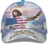 FUNSTUFFPRINT God Bless America Eagle Ball For Independence All Over Print Baseball Cap - Christian Hats For Men Women