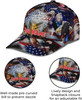 FUNSTUFFPRINT God Bless America Bald Eagles America Flag Custom Name All Over Print Baseball Cap - Christian Hats For Men Women