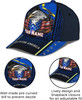 FUNSTUFFPRINT God Bless America Bald Eagle Stars Custom Name All Over Print Baseball Cap - Christian Hats For Men Women