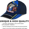 FUNSTUFFPRINT God Bless America Bald Eagle Stars Custom Name All Over Print Baseball Cap - Christian Hats For Men Women