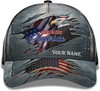 FUNSTUFFPRINT Custom God Bless America Bald Eagle Patriotic All Over Print Baseball Cap - Christian Hats For Men Women