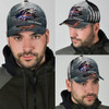 FUNSTUFFPRINT Custom God Bless America Bald Eagle Patriotic All Over Print Baseball Cap - Christian Hats For Men Women