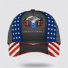 FUNSTUFFPRINT God Bless America Bald Eagle All Over Print Baseball Cap - Christian Hats For Men Women