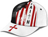 FUNSTUFFPRINT Faith American Flag And God And Cross All Over Print Baseball Cap - Christian Hats For Men Women