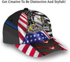 FUNSTUFFPRINT Eagle God Bless America All Over Print Baseball Cap - Christian Hats For Men Women
