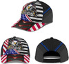 FUNSTUFFPRINT Eagle God Bless America All Over Print Baseball Cap - Christian Hats For Men Women