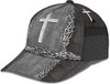 FUNSTUFFPRINT Christian Cross With Crown Of Thorn All Over Print Baseball Cap - Christian Hats For Men Women