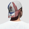 FUNSTUFFPRINT American Flag On Cross God Bless America All Over Print Baseball Cap - Christian Hats For Men Women
