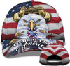 FUNSTUFFPRINT America Eagle Bird With Usa Flag God Bless America Custom Name All Over Print Baseball Cap - Christian Hats For Men Women