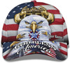 FUNSTUFFPRINT America Eagle Bird With Usa Flag God Bless America Custom Name All Over Print Baseball Cap - Christian Hats For Men Women