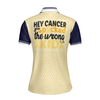 Childhood Cancer Awareness Short Sleeve Women Polo Shirt, Childhood Cancer Picked The Wrong Kid Shirt