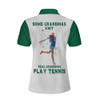 Real Grandmas Play Tennis Women Short Sleeve Polo Shirt, Cool Tennis Polo Style Shirt, Best Tennis Gift