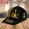 FUNSTUFFPRINT Personalized name Queen Chess Classic Cap for men and women