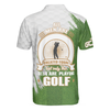 Golf Men Polo Shirt, All Men Are Created Equal But Only The Best Playing Golf Polo Shirt, Green And White Polo Golf Shirts For Men, Gift For Golfers