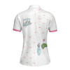 Custom Ready For A Golf Day Golf Short Sleeve Women Polo Shirt, White And Pink Golf Shirt For Ladies - Gift For Golfer