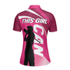 This Girl Can Golf Girl V2 Short Sleeve Women Polo Shirt, Pink Golf Shirt For Ladies, Cool Female Golf Gift - Perfect Gift For Women