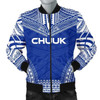 FUNSTUFFPRINT Chuuk Flag Polynesian Chief Men’s Bomber Jacket 3D Bomber Jacket