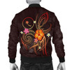 FUNSTUFFPRINT Chuuk Polynesian Men’s Bomber Jacket – Legend of Chuuk (Red) 3D Bomber Jacket