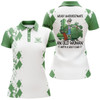 Custom Name 3d Women Golf Polo Shirts Multi color Never Underestimate An Old Woman With A Golf Club
