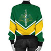 FUNSTUFFPRINT Delaware Coat Of Arms Women Bomber Jacket Lucian Style 3D Bomber Jacket