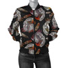 FUNSTUFFPRINT Eagle Pattern Print Women Casual Bomber Jacket 3D Bomber Jacket