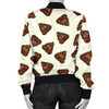 FUNSTUFFPRINT Emoji Poop Pattern Print Women Casual Bomber Jacket 3D Bomber Jacket