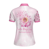 Pink Breast Cancer Awareness Women Polo Shirt, Faith Hope Love Breast Cancer Awareness Short Sleeve Shirt For Ladies