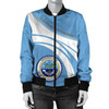 FUNSTUFFPRINT Federated States of Micronesia Coat Of Arms Women Bomber Jacketticket Bomber Jacket 3D Bomber Jacket