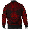 FUNSTUFFPRINT Federated States Of Micronesia Polynesian Chief Men’s Bomber Jacket – Red Version 3D Bomber Jacket
