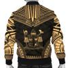 FUNSTUFFPRINT Fiji Polynesian Chief Men’s Bomber Jacket – Gold Version 3D Bomber Jacket