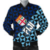 FUNSTUFFPRINT Fiji Polynesian Men’s Bomber Jacket Coat Of Arms 3D Bomber Jacket