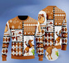 FUNSTUFFPRINT Horse Cowboy Merry Christmas Ugly Christmas Sweater for men and women  Ugly Sweater