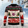 FUNSTUFFPRINT All I Want For Christmas Is More Time For Knitting Ugly Christmas Sweater For Men & Women Ugly Sweater