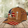 FUNSTUFFPRINT Gift for Father Lovely Dogs With USA Flag Classic Cap, Personalized Gift for Dog Lovers, Dog Dad, Dog Mom
