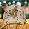 FUNSTUFFPRIT Custom Name Baseball Guitar Cap For Men And Woman, Musican 3D Cap, Guitarist Cap Hat For Summer