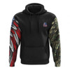 FUNSTUFFPRINT  Veteran 3D Hoodie American By Birth Veteran By Choice American Flag Cross 3D Hoodie and Zip Hoodie