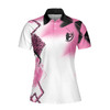 Pink Leopard Argyle Pattern Women Polo Shirt, I'm A Golf Girl Just Like A Normal Girl Except Much Cooler Golf Short Sleeve Shirt, Gift For Golfers