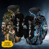 FUNSTUFFPRINT  Personalized Deer Couple 3D All Over Hoodie Her Buck His Doe  3D Hoodie and Zip Hoodie