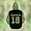 FUNSTUFFPRINT  Personalized Hunting Camo 3D All Over Hoodie Clyde Bonnie  3D Hoodie and Zip Hoodie