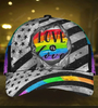 FUNSTUFFPRIT Pride Cap For LGBTQ, LGBT Printing Baseball Cap Hat 404 Not Found, All Over Print 3D Gay Lesbian Cap-SBC-10715