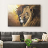 The Lion Of Judah Jesus Christ Wall Art Canvas, Lion And Jesus Picture - Religious Wall Decor