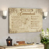 The Ten Commandments Wall Art - Christian Canvas Prints - Faith Canvas - Bible Verse Canvas - Ciaocustom