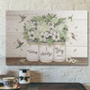 Bible Verse Wall Art Canvas - Flower And Hummingbird - Today I Choose Joy Canvas - Ciaocustom