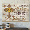 I Can Do All Things Through Christ Philippians 413 Canvas Wall Art - Ciaocustom