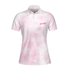 This Is My Fight Shirt Breast Cancer Awareness Short Sleeve Women Polo Shirt, Pink Tie Dye Breast Cancer Shirt
