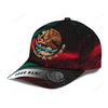 FUNSTUFFPRIT Personalized Mexico Smoke 3D Classic Cap, Baseball Hat For Mexican, Mexico Hat Cap